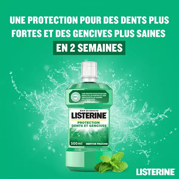 Listerine Enxaguante Bucal Diário para Dentes e Gengivas 500ml