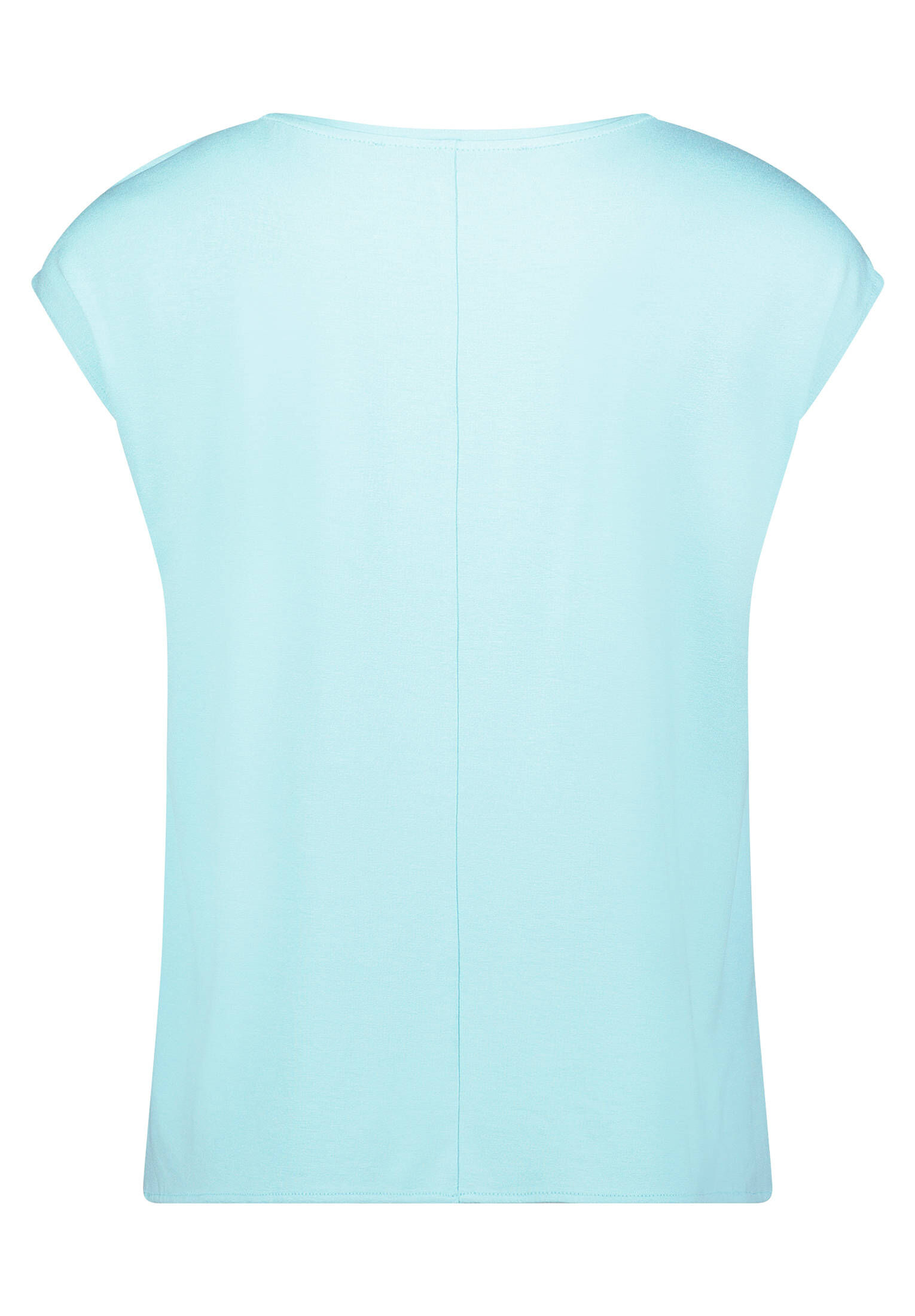 Betty & Co| Damen Patchwork-Shirt mit Webbesatz