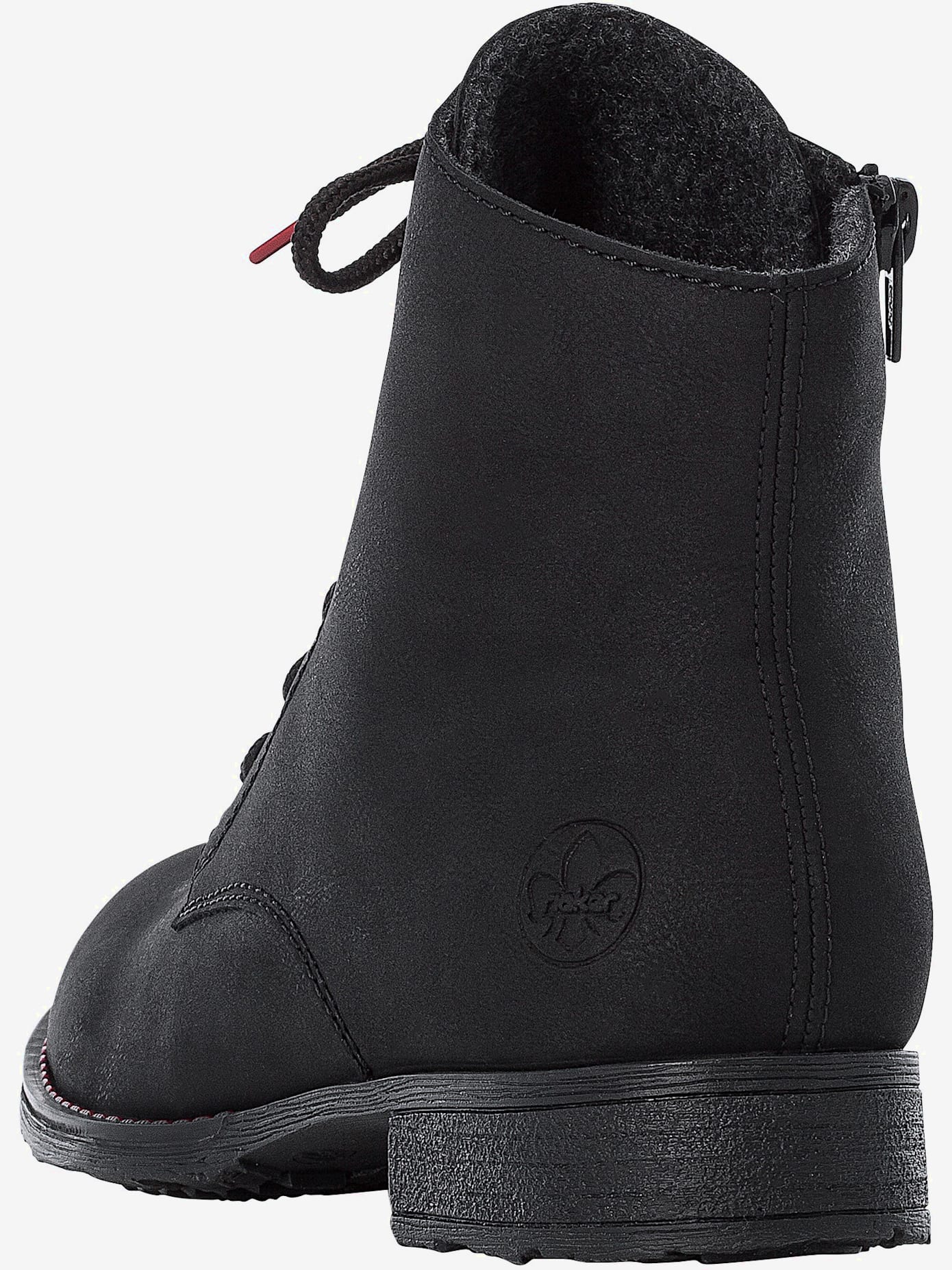 Bottines à lacets synthétique facile à entretenir