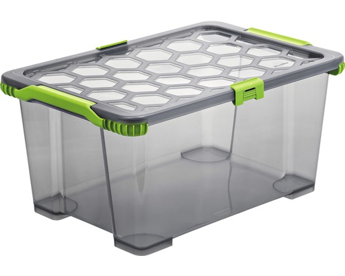 Evo Total Protection opbergbox, 44 l, antracietgroen, 59x39,5x28 cm