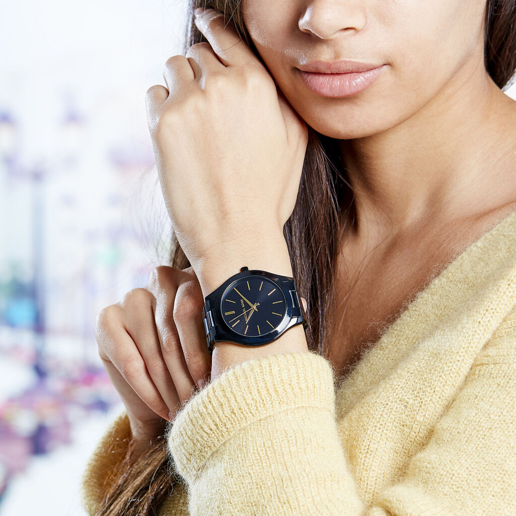Montre Michael Kors Slim Runway Noir