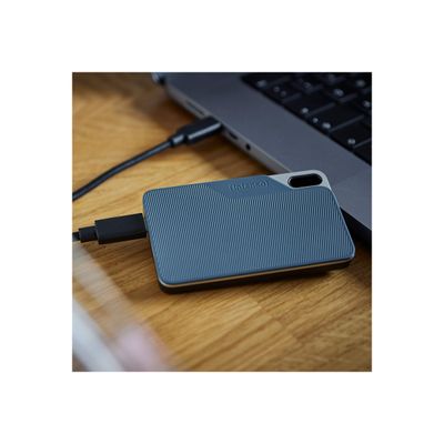 Intenso TX100 - Disque dur externe 2 To SSD - USB 3.2 Gen 1x1 (USB-C connecteur) - gris-bleu