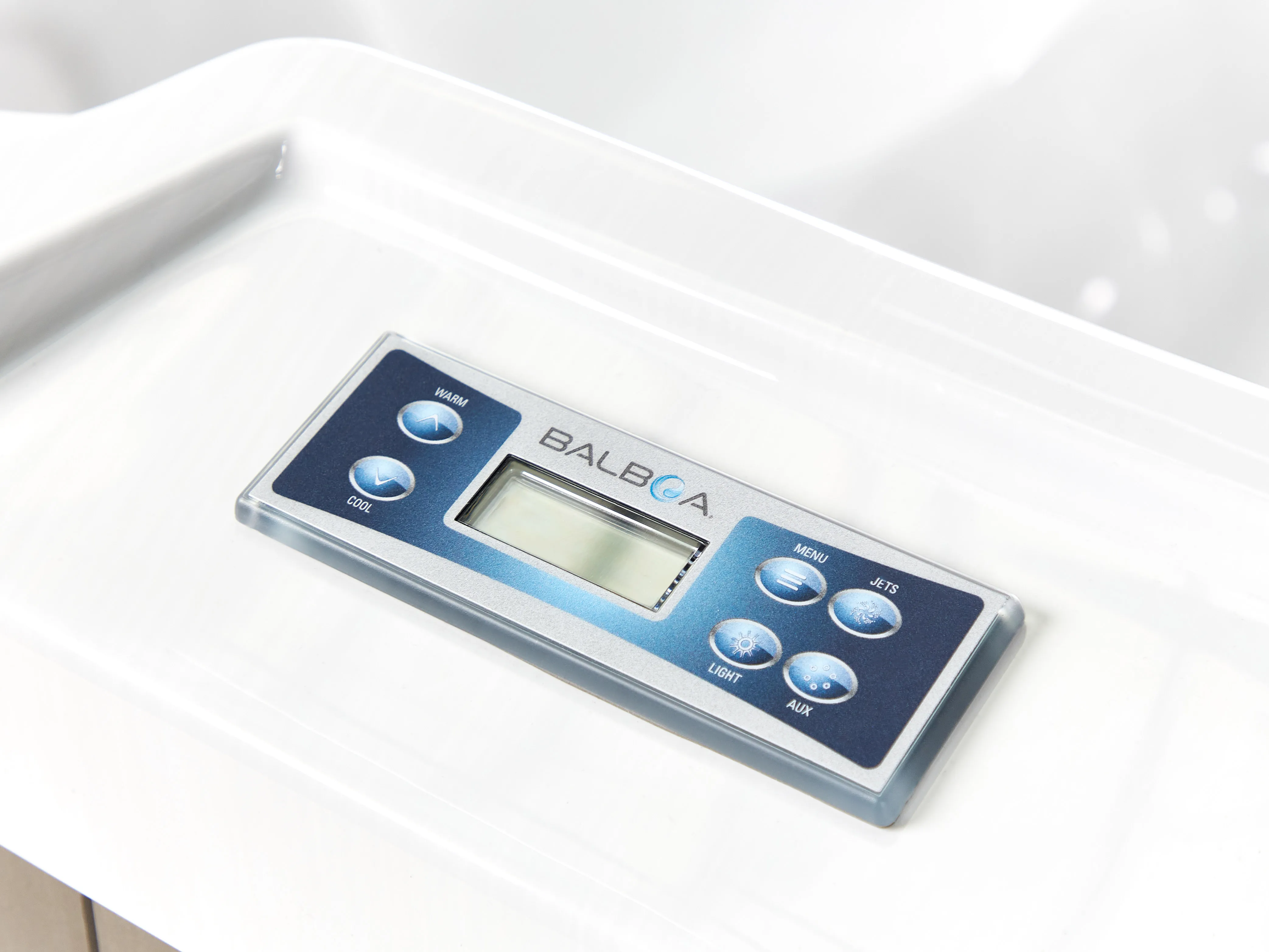 Buiten hottub met LED CALIMA Wit