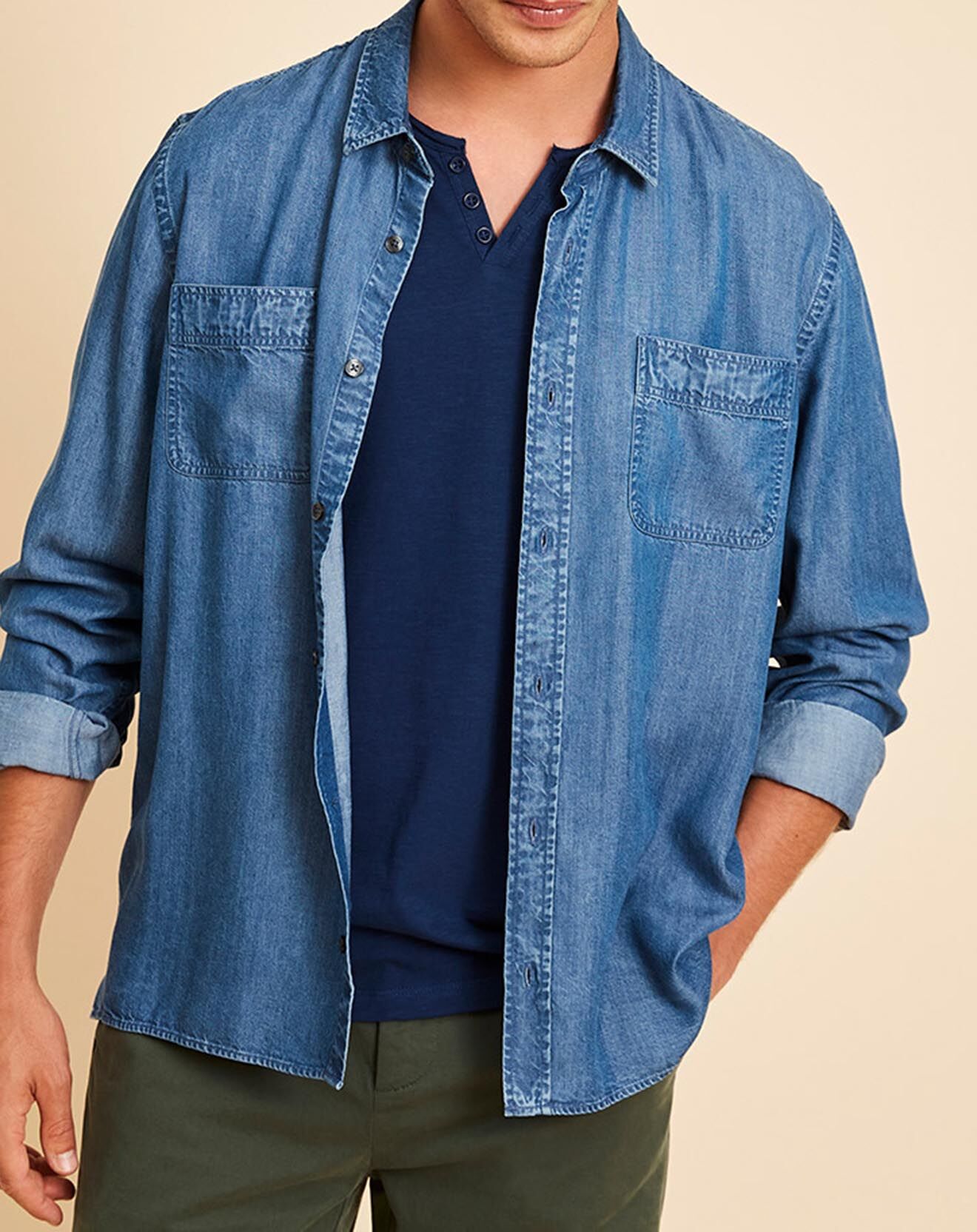 Harris Wilson Chemise Delio chambray