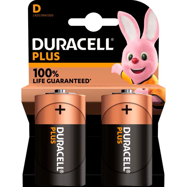 Duracell Batterijen Alkaline Plus D
