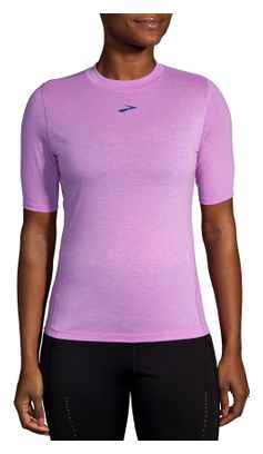 Maillot manches courtes Brooks High Point Short Sleeve Violet Femme