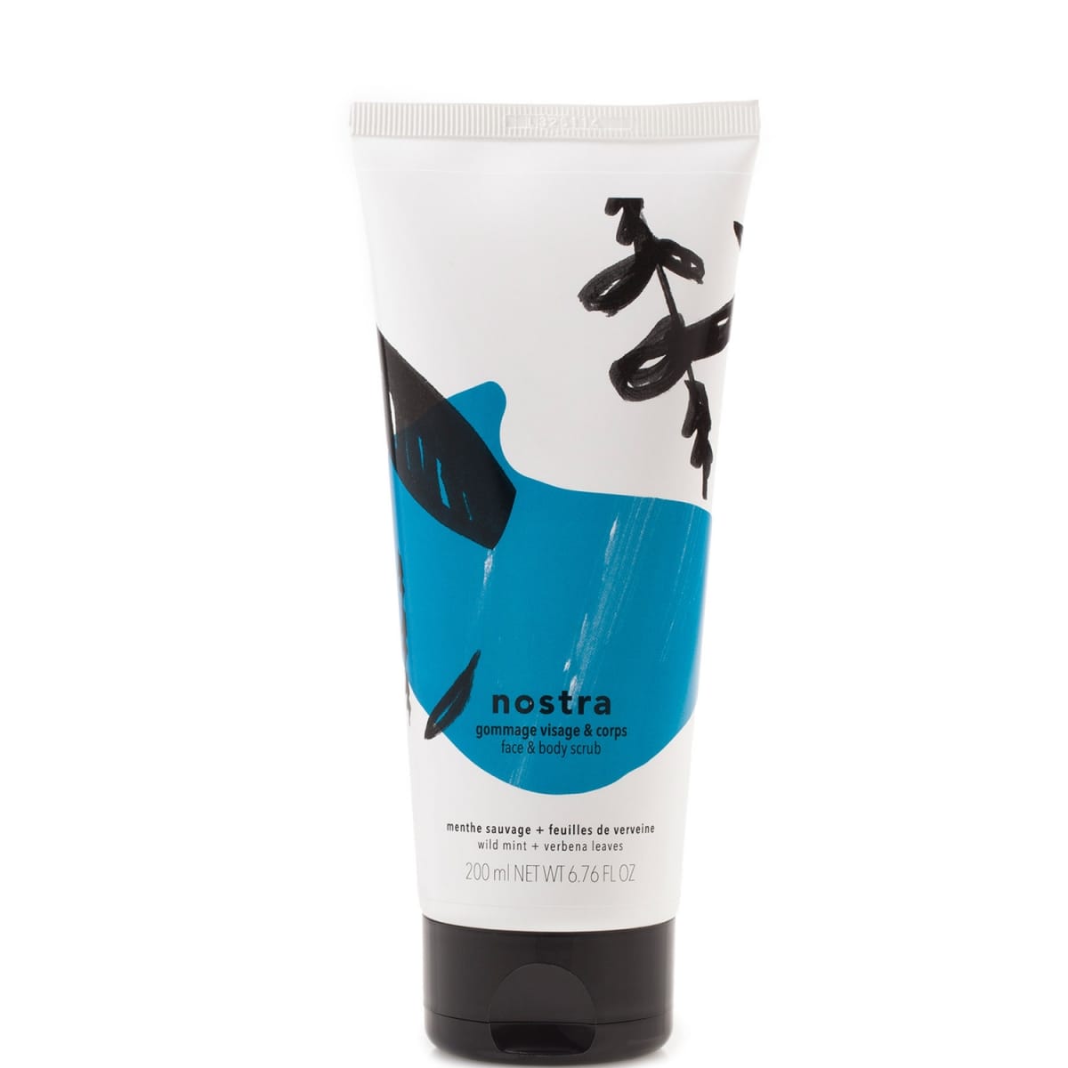 nostra Menthe Sauvage &  Feuilles de Verveine Gommage Visage &  Corps - 97% d'Ingrédients d'origine Naturelle