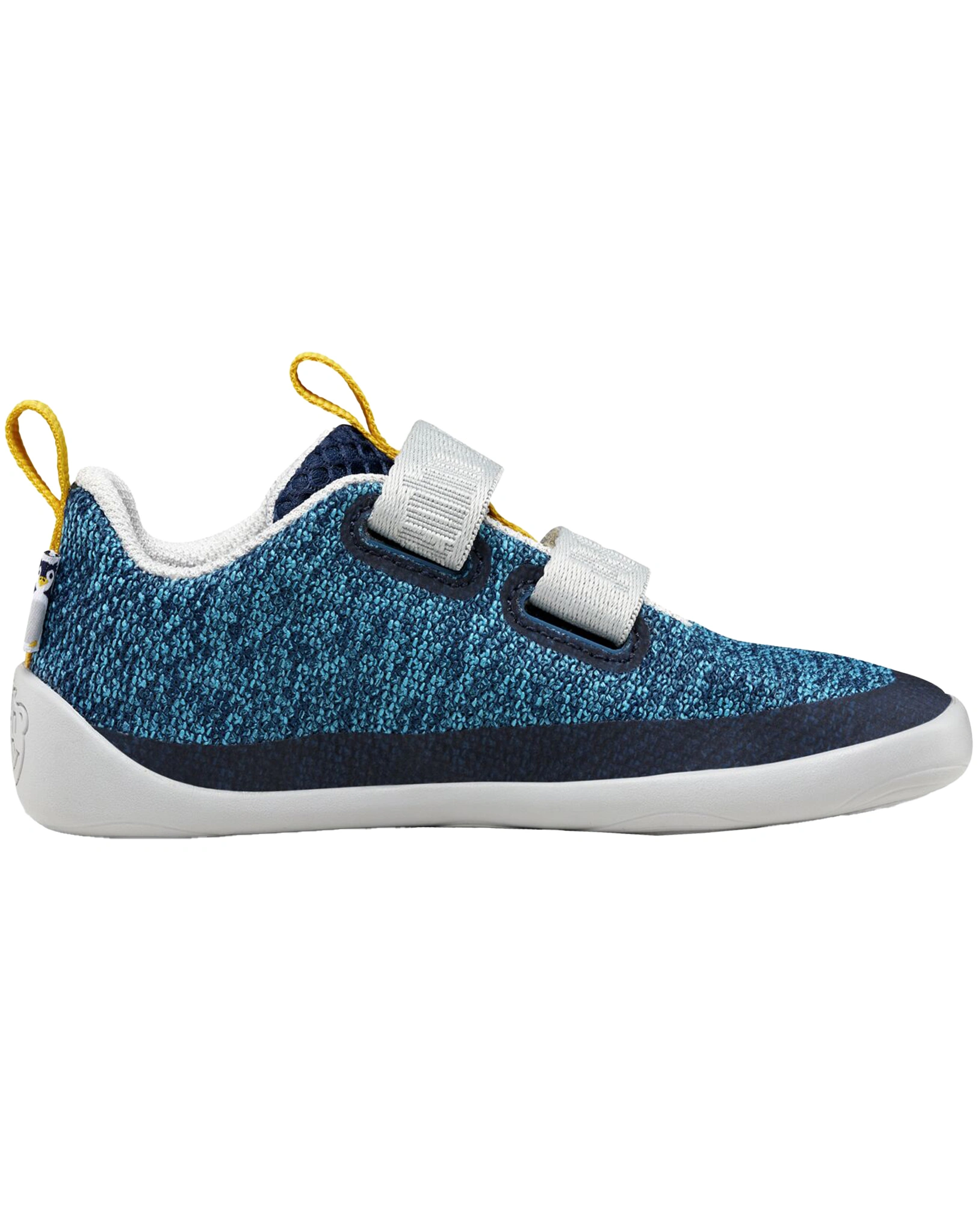 Strick-Halbschuhe HAPPY PENGUIN in blau