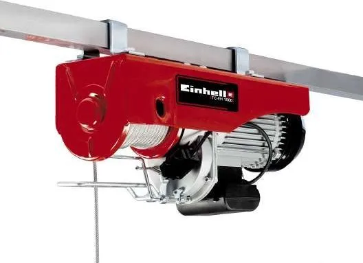 Einhell TC-EH 1000, 999 kg, 18 m, 9 m, 4 m/min, 8 m/min, 1600 W