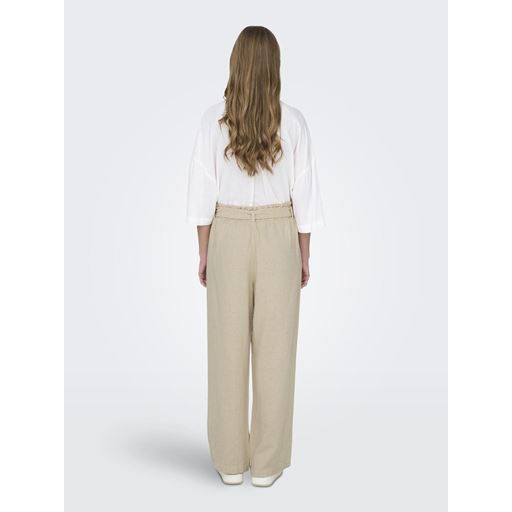 JDY Say Linen Bukser, Oatmeal, 42