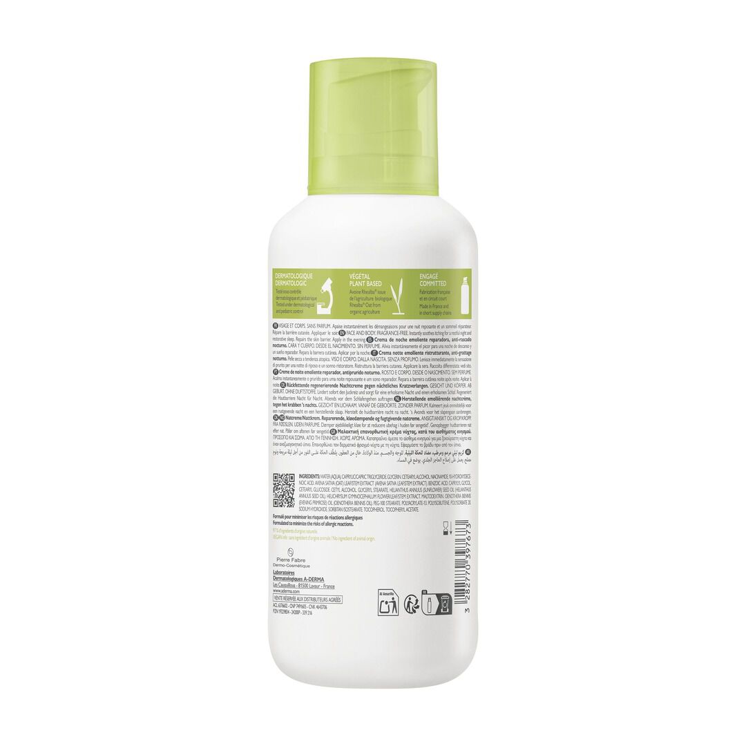 Exomega Control - Creme de Noite Emoliente - 400ml