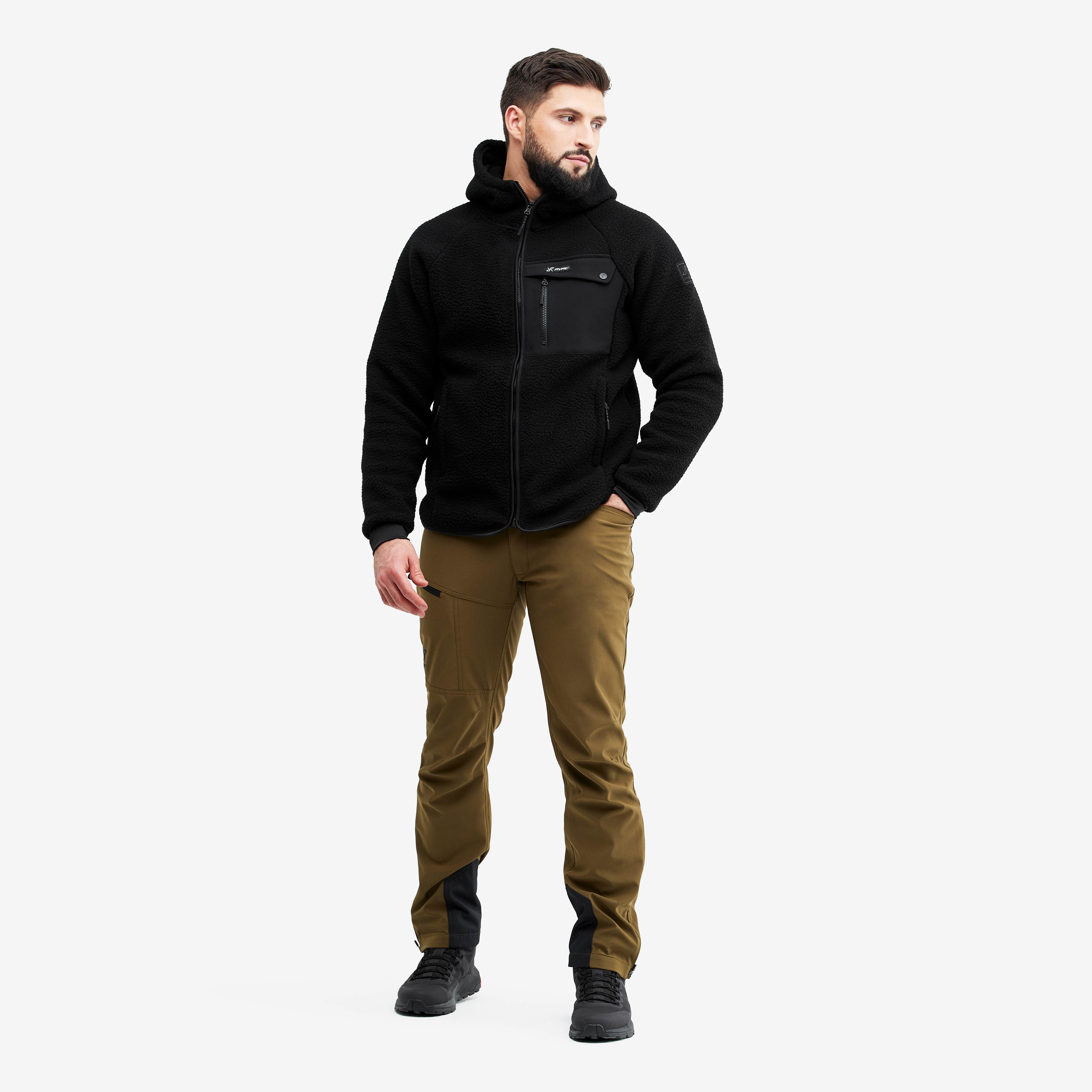 Sherpa Hoodie Herre Caviar