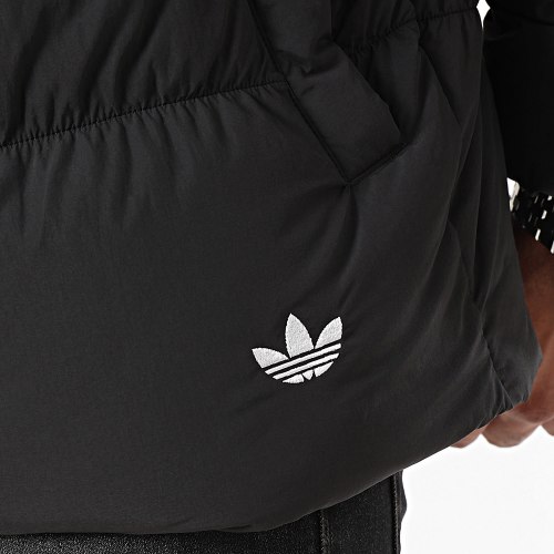 Doudoune Capuche A Bandes Down Regen Rift HZ0688 Noir