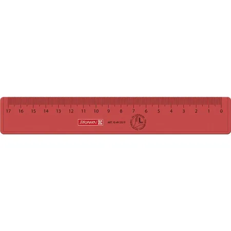 BRUNNEN Lineal, 17cm, sortiert