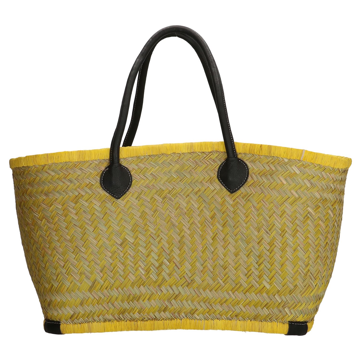 PE Florence Bozaka Straw Basket lemon