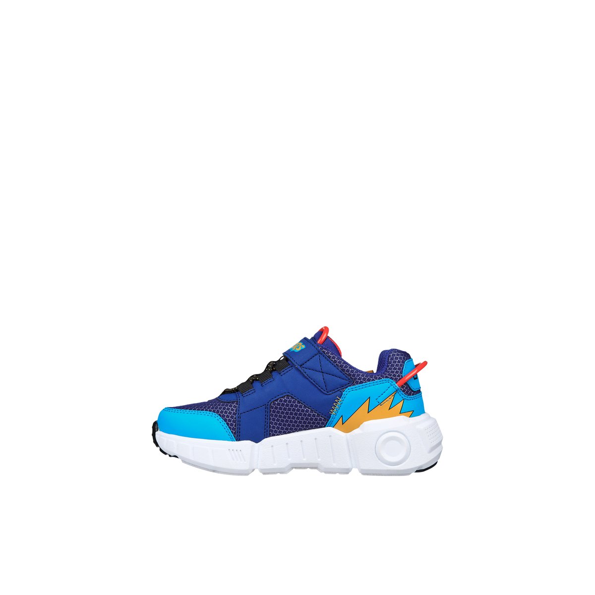 2X les points-Gametrnxv-jb-Baskets - Talon plat - Bleu Moyen