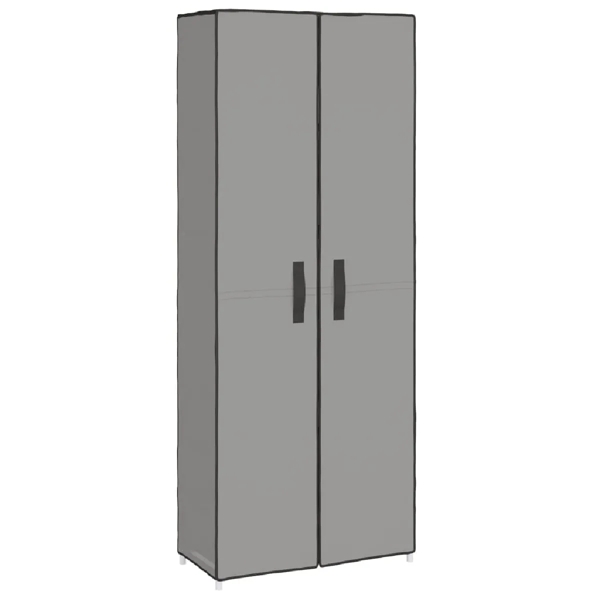 VIDAXL Armoire à chaussures - Gris