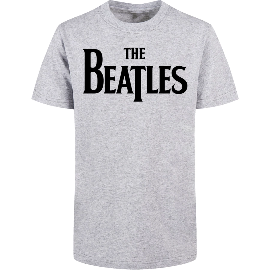 F4NT4STIC Basic Kids Tee The Beatles Drop T Logo heathergrey
