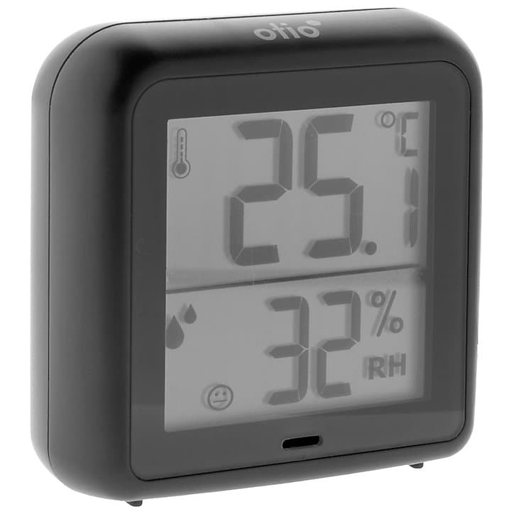 Thermomètre Hygromètre haute précision Otio gris anthracite