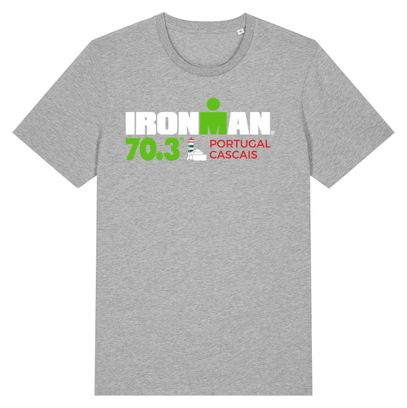 T-Shirt Manches Courtes Ironman 70.3 Portugal-Cascais Gris Homme