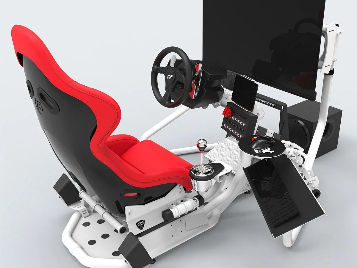 rSeat RS1 siège rouge structure blanc Accessoires home-cinéma
