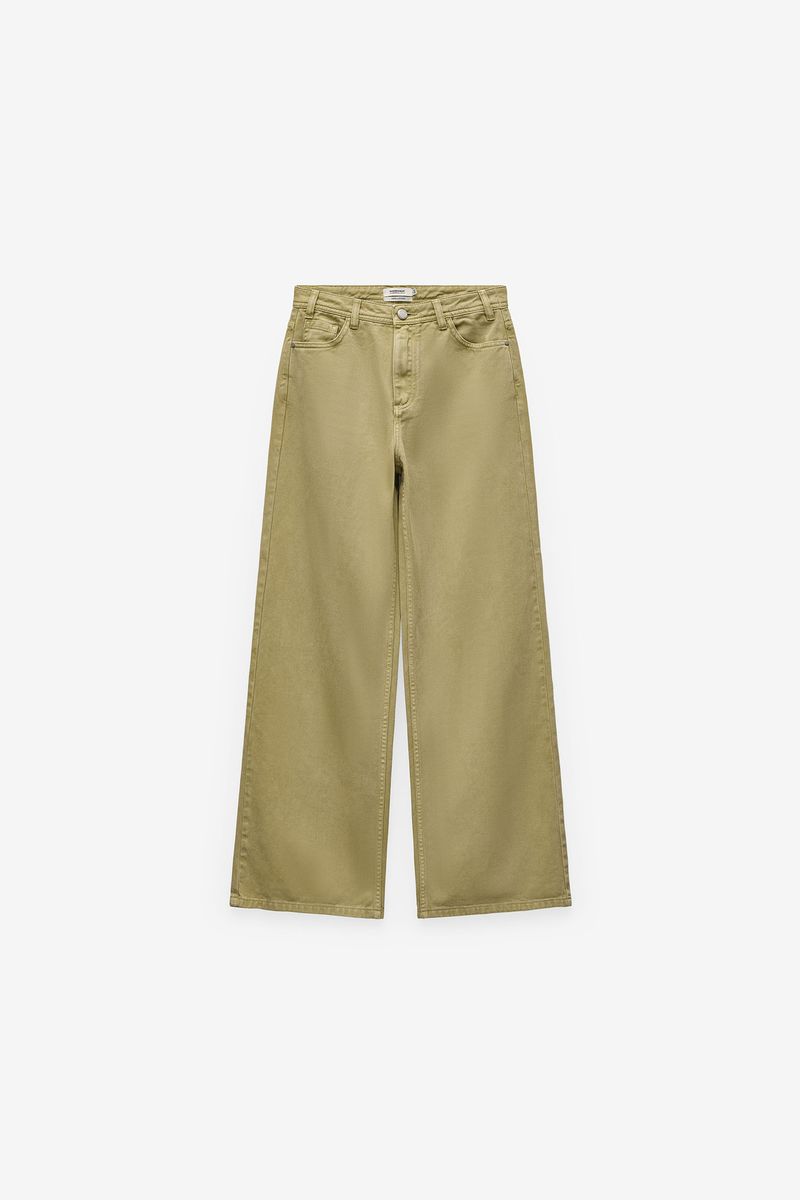 CALÇAS EM SARJA GARMENT DYE