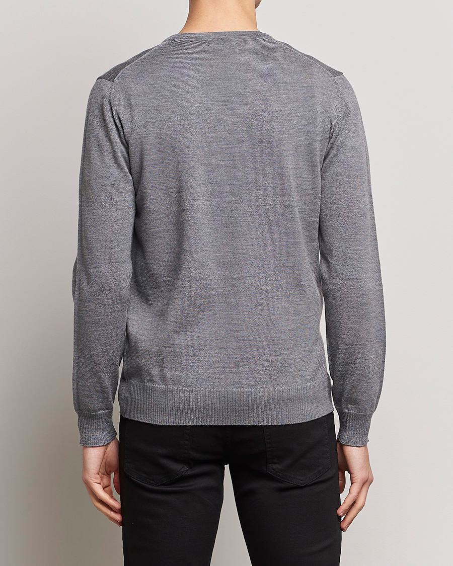 J.Lindeberg Lymann True Merino V-Neck Pullover Grey