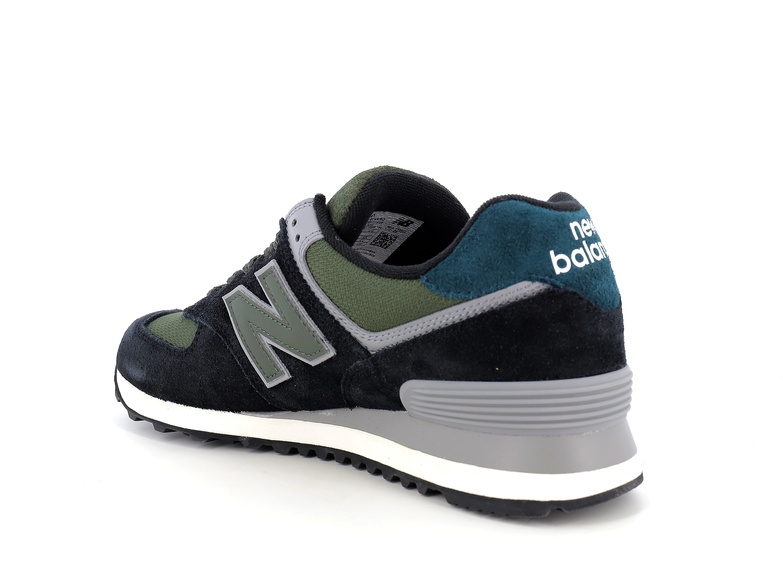 New balance a-U574KBG Matières combinées Marine-Vert
