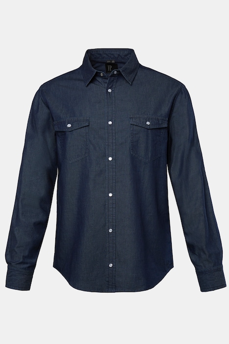 JP 1880 Jeanshemd, Langarm, Kentkragen, Modern Fit, bis 8 XL