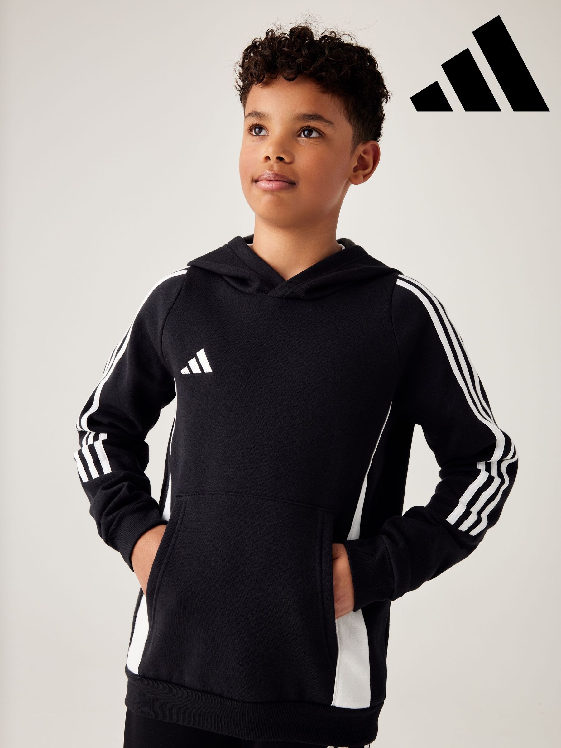 Zwart/wit - adidas Tiro 24 Sweat hoodie voor kinderen