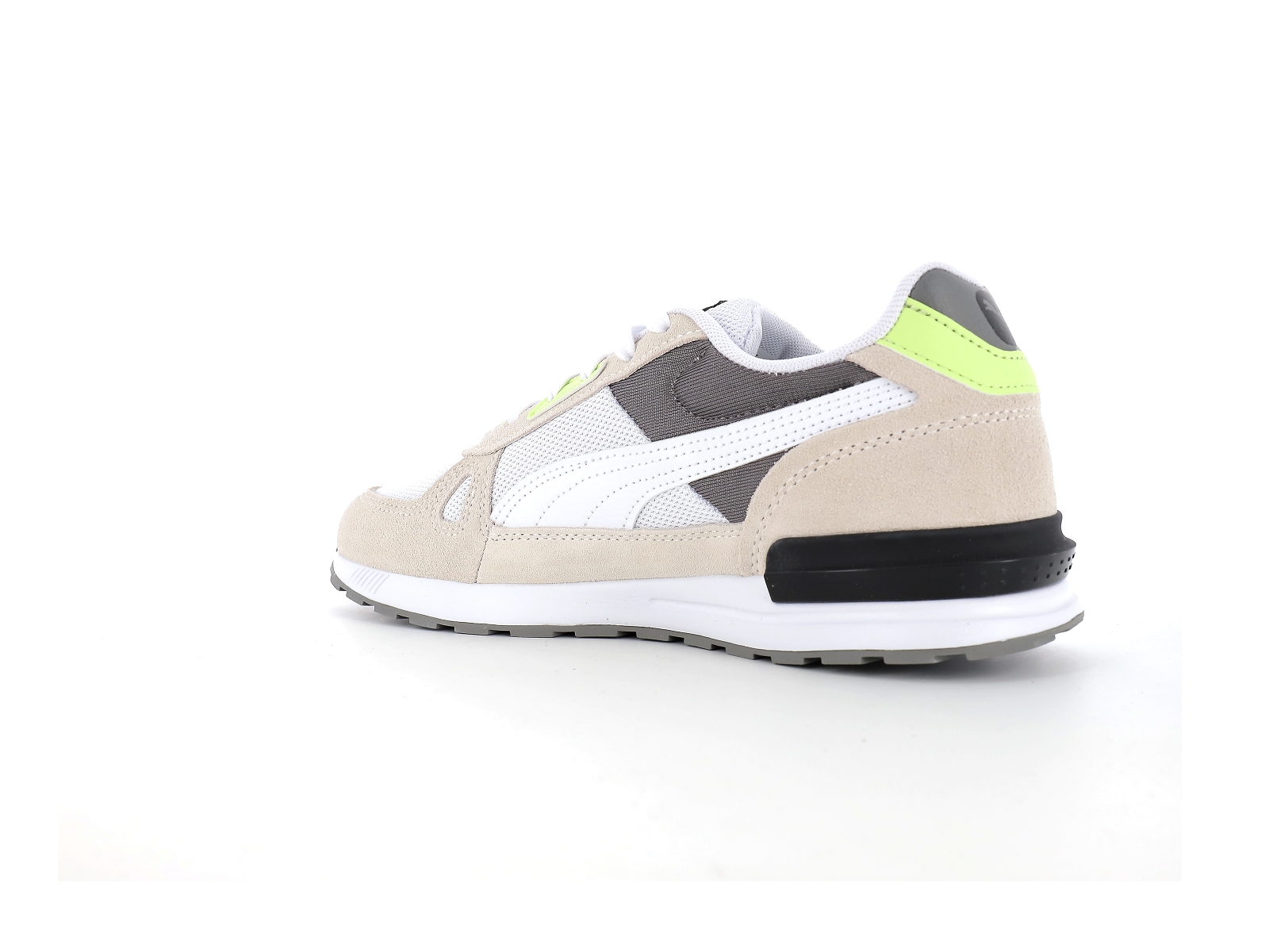 Puma-380736 Synthétique Blanc-Jaune