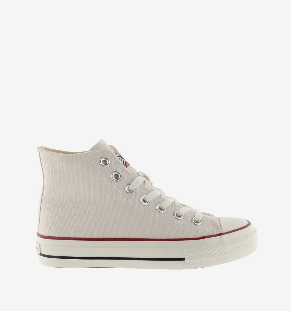 TRIBU BRILLO BOTTINE TOILE BRILLANTE Baskets montantes en toile pour femme CRUDO