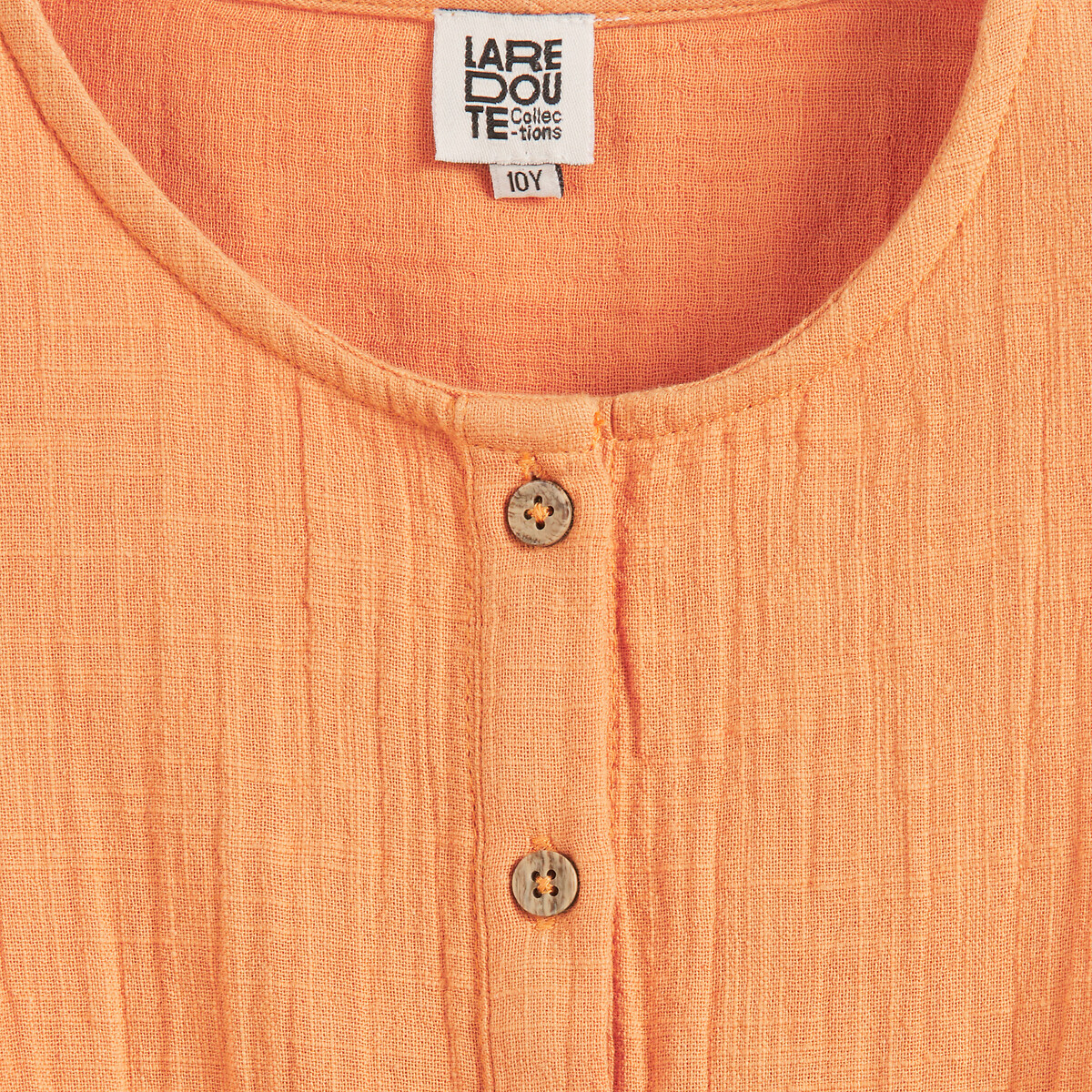 COLEÇÕES LA REDOUTE<br>Conjunto de blusa e calça de algodão