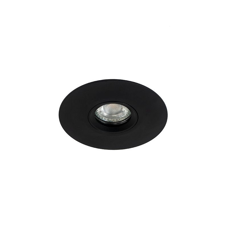 Set van 6 Moderne inbouwspot zwart 12 cm - Buco