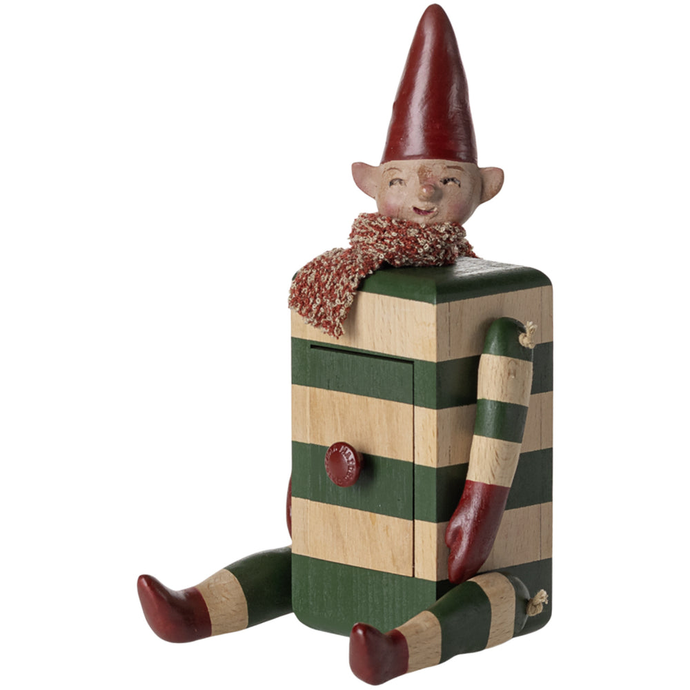 Køb Maileg Nisse Med Skuffe, Grøn