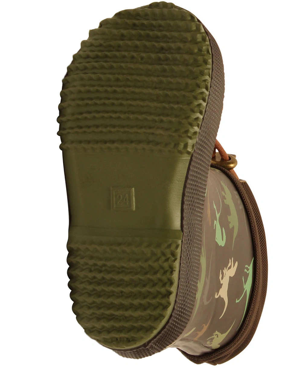 Thermo-Gummistiefel DINO in braun