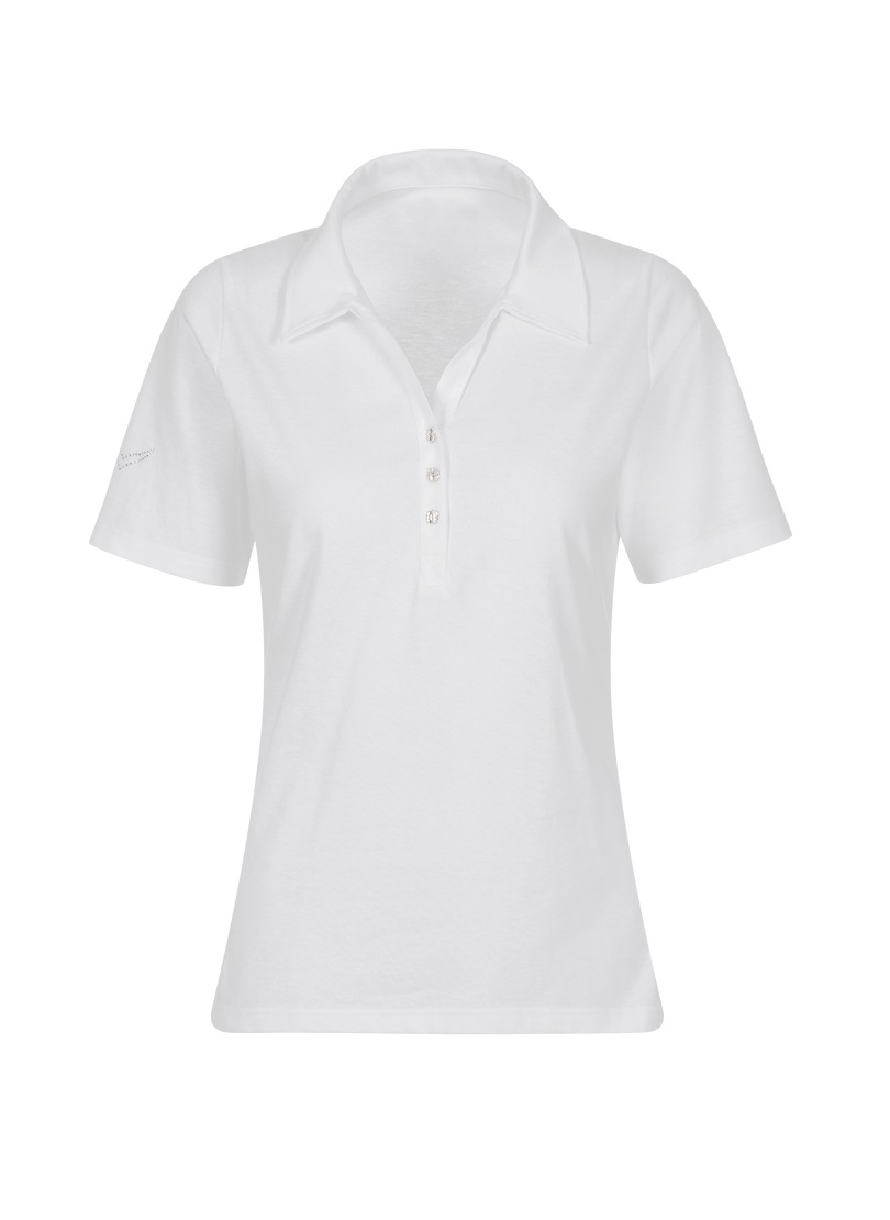 Trigema Poloshirt »TRIGEMA Poloshirt aus Baumwolle mit Kristallsteinen«, 1 Stk.