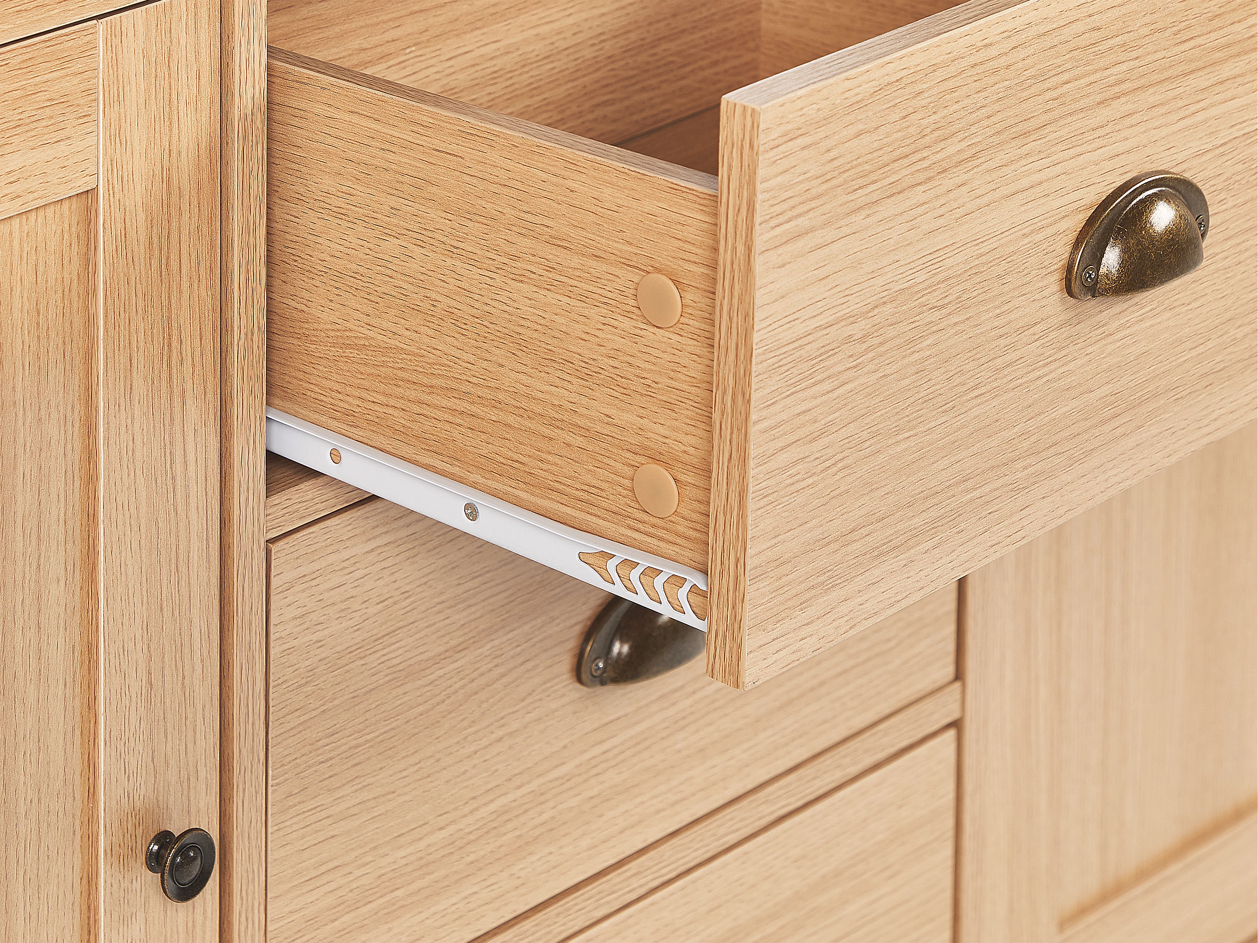 Dressoir met 2 deuren LANSIN Lichtbruin