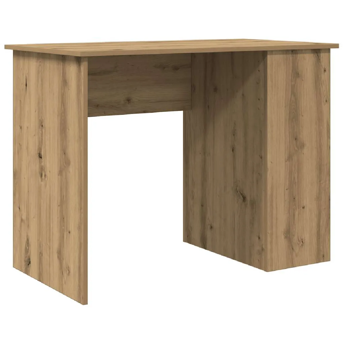 Bureau vidaXL Chêne Artisanal 100x55x75 cm