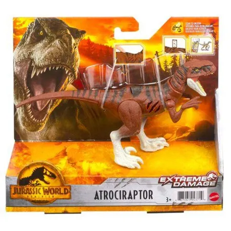 Mattel Jurassic World Extreme Damage Feature Dino, 1 Stück, 7-fach sortiert
