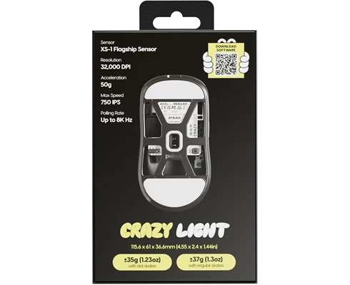 Pulsar Pulsar X2 CRAZYLIGHT Wireless Gaming Mouse - Jet Black