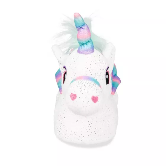 Chaussons peluche licorne BLANC LOVELY SKULL