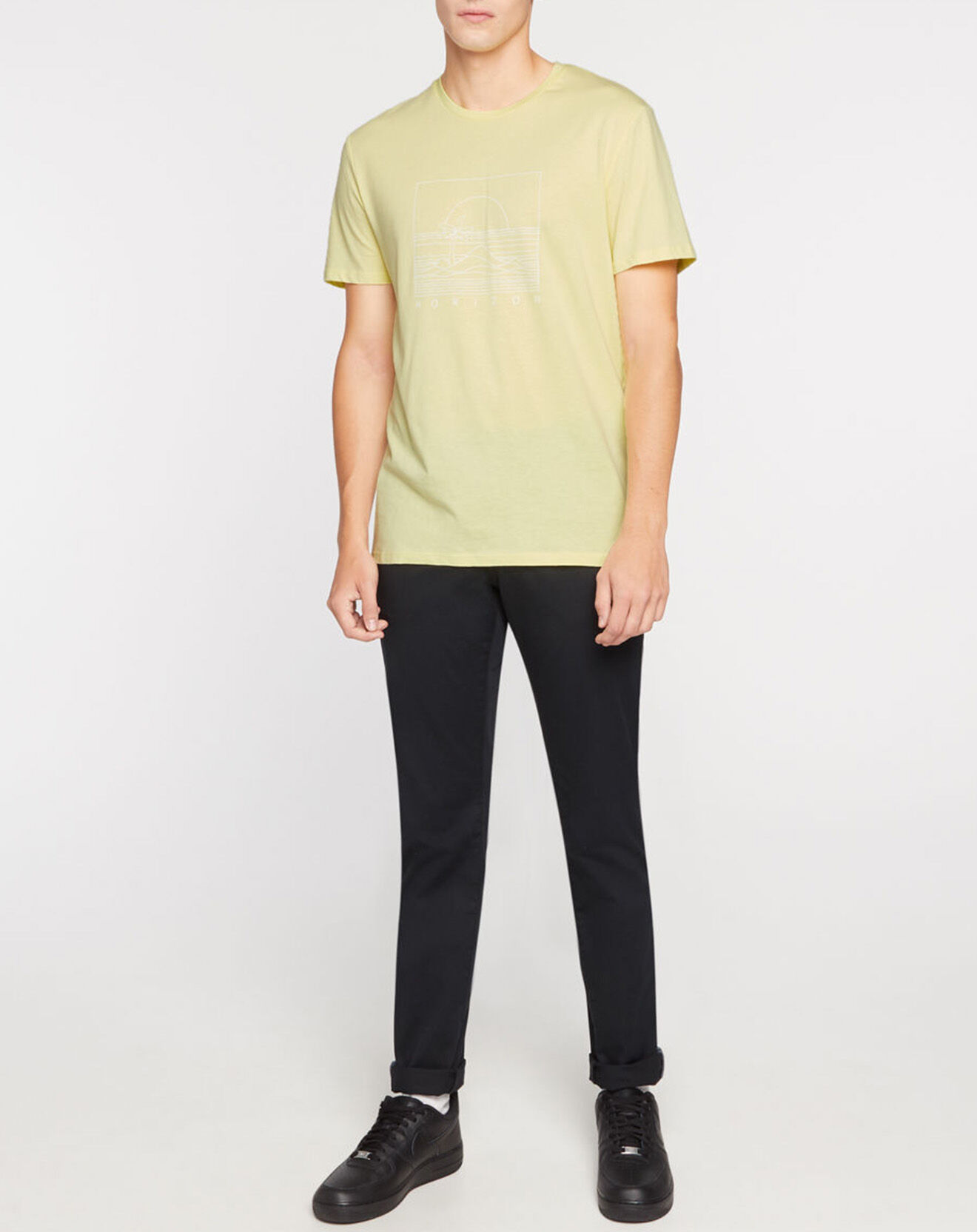 Galeries Lafayette T-Shirt Photprint Graphic Surf jaune clair