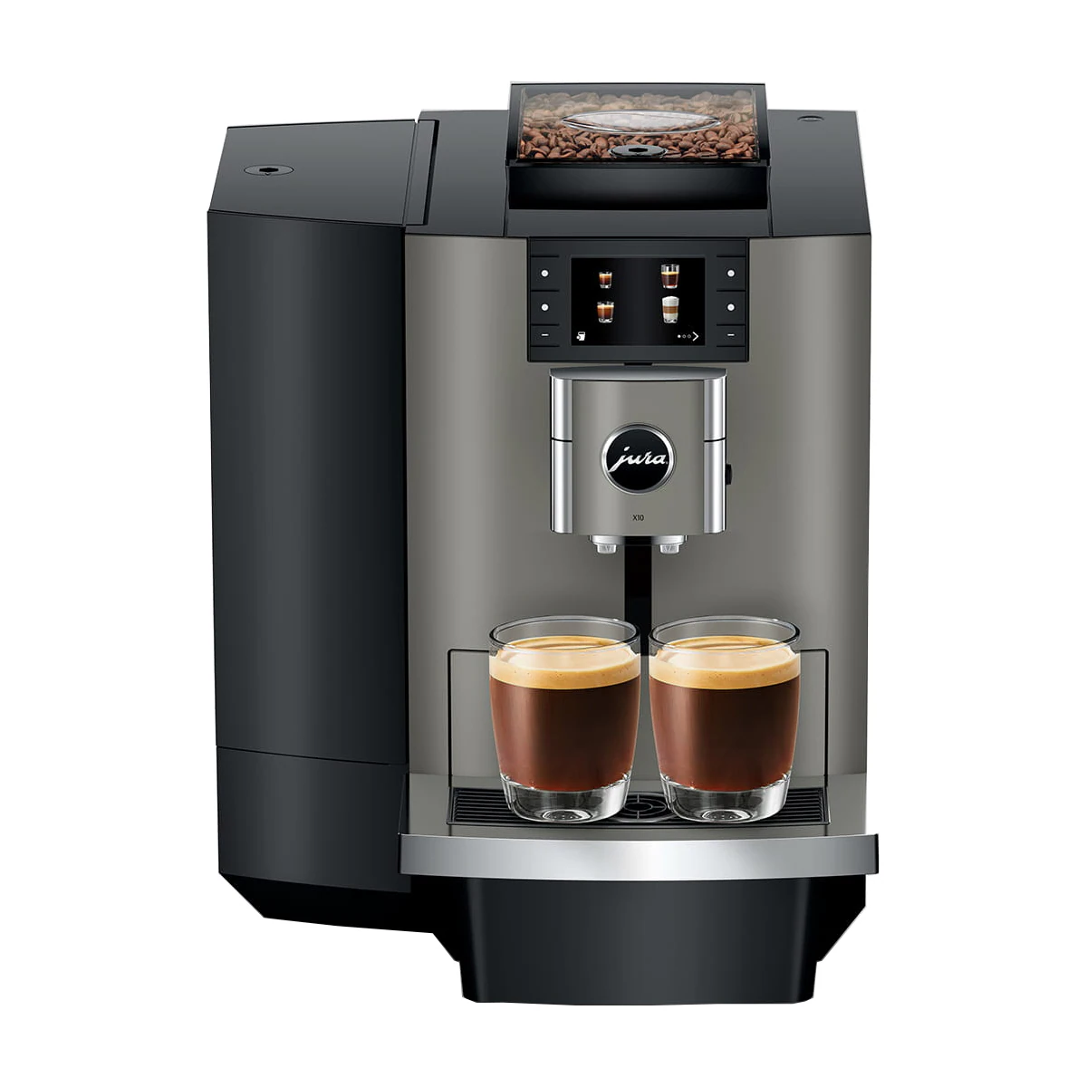 Jura X10 automatisk kaffemaskin 15546 (mørk inox)
