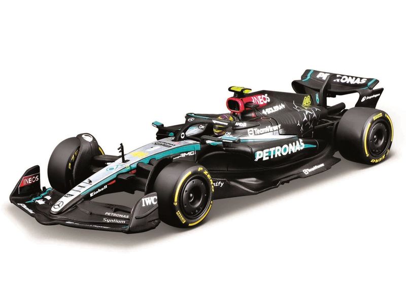 BBurago Mercedes-AMG F1 W15 Hamilton 2024 1:43 Sammlermodell im Massstab 1:43