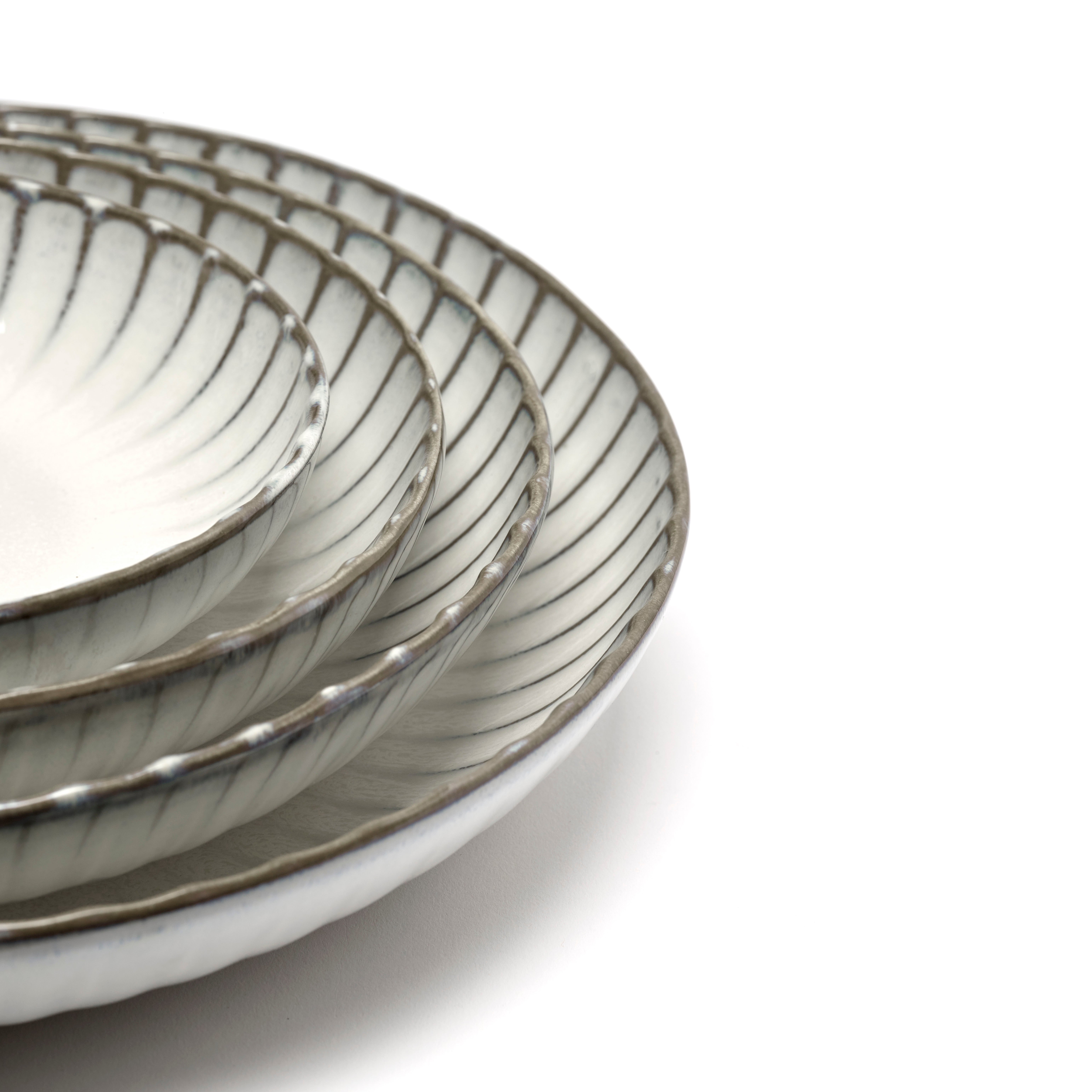 INKU - Assiette creuse céramique | Blanc