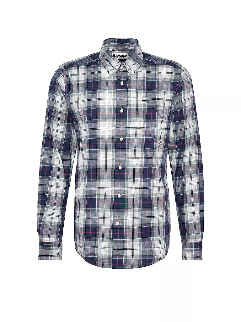BARBOUR Hemd WETHEREM grau