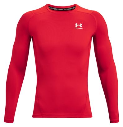 Maillot Manches Longues de compression Under Armour Heatgear Armour Rouge Homme