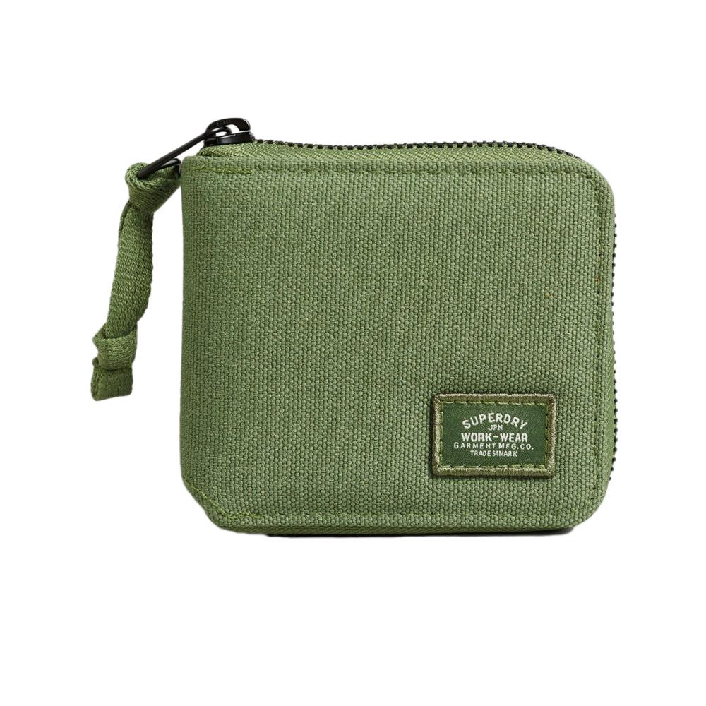 Superdry Portefeuille Kaki Homme Superdry Vintage Classic Zip Wallet