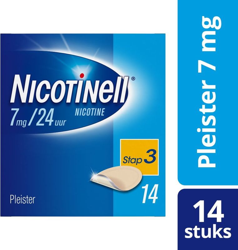 Nicotinell Nicotinepleisters 7mg - 1 x 14 stuks